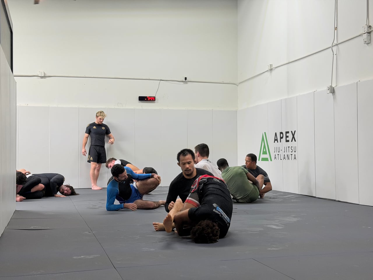 No-Gi training on the mat at Apex Jiu-Jitsu Atlanta